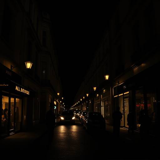 Affiche officielle de la série 'Les Ombres de Montmartre', montrant une silhouette sombre dans les rues de Paris la nuit.