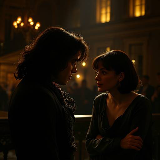 Capture d'écran de la série Les Ombres de Montmartre montrant Camille dans une scène dramatique.