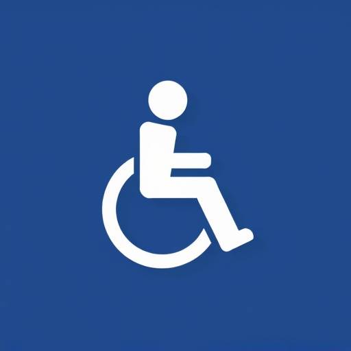Icône d'accessibilité représentant une personne en situation de handicap.
