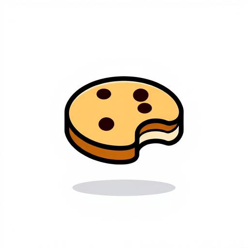Icône de cookie représentant un biscuit stylisé, symbolisant la collecte de données.