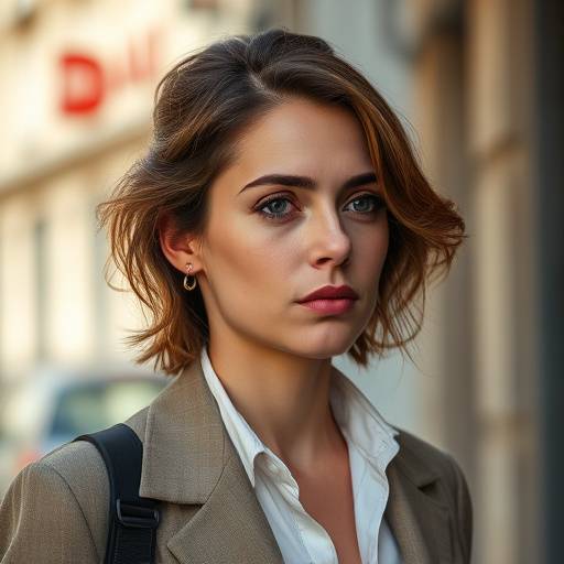 Photo de profil de Nathalie Girard, incarnant Isabelle, la journaliste d'investigation dans 'Paris Demain'.